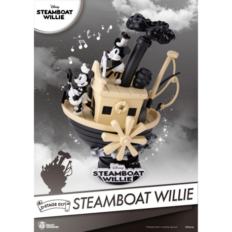 Steamboat Willie Diorama PVC D-Stage Mickey & Minnie 15 cm