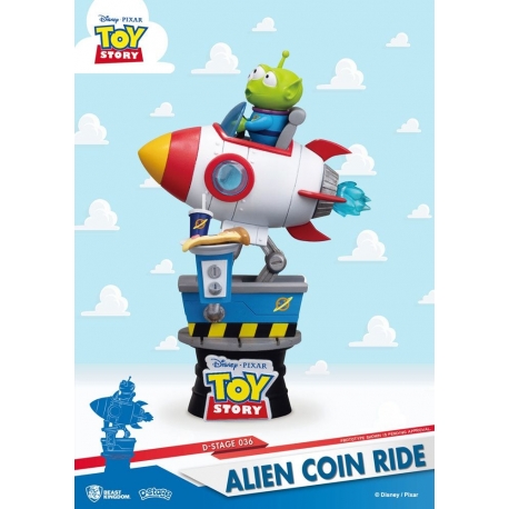Toy Story Diorama PVC D-Stage Alien Coin Ride 15 cm
