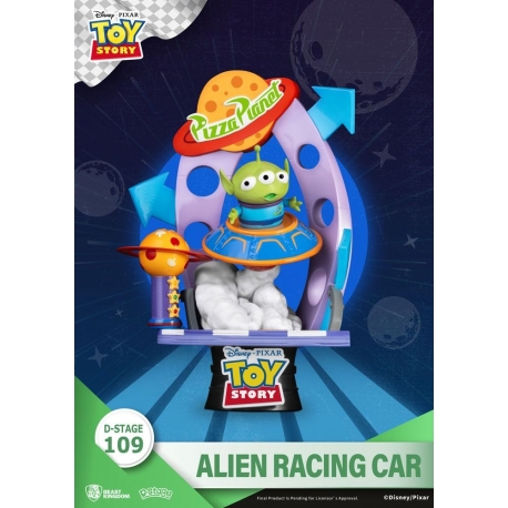Toy Story Diorama PVC D-Stage Alien Racing Car 15 cm