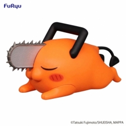 Chainsaw Man Statue PVC Small Noodle Stopper Pochita Sleep 8.5 cm