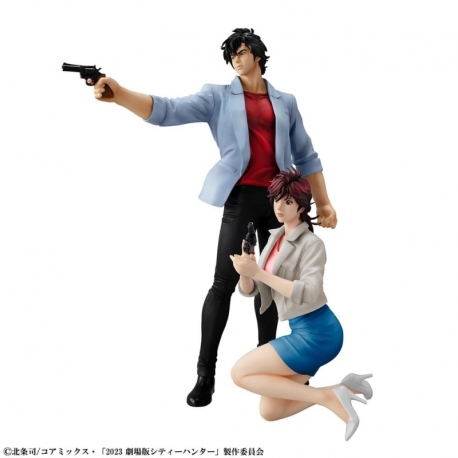 City Hunter Private Eyes Serie G.E.M. Estatuas PVC Saeba Ryo & Makimura Kaori 17 - 25 cm