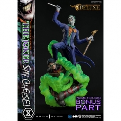 DC Comics Estatua 1/3 The Joker Say Cheese Deluxe Bonus Version 99 cm