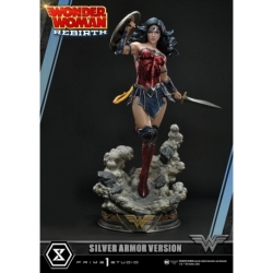 DC Comics Estatua 1/3 Wonder Woman Rebirth Silver Armor Version 75 cm
