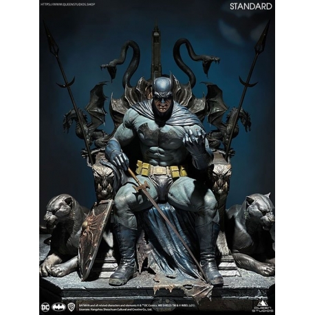 DC Comics Estatua 1/4 Batman on Throne 75 cm