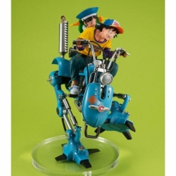 Dragonball Z Desktop Real McCoy EX Diorama PVC Son Goku & Son Gohan & Robot with Two Legs 20 cm
