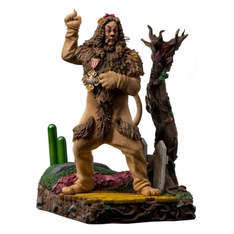 El mago de Oz Estatua 1/10 Deluxe Art Scale Cowardly Lion 20 cm