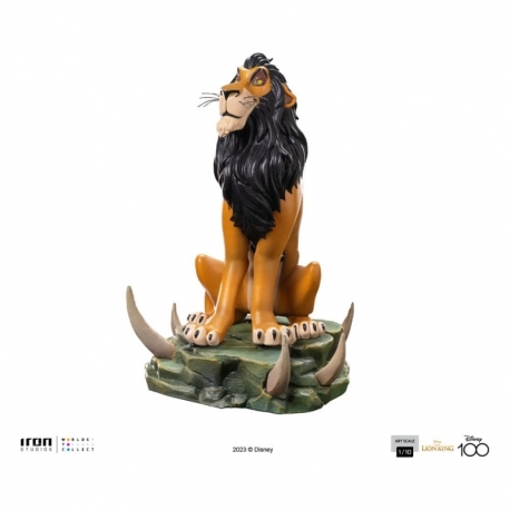 The Lion King Estatua 1/10 Art Scale Scar Regular 16 cm