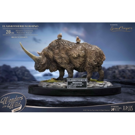 Elasmotherium Estatua Rhino (Brown) 28 cm
