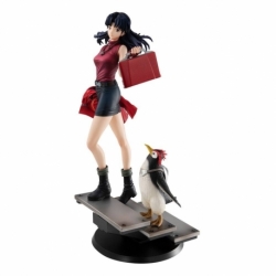 Rebuild of Evangelion Estatua Gals PVC Misato Katsuragi & Pen Pen 25 cm