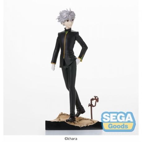 Evangelion: 3.0+1.0 Thrice Upon a Time Statue PVC Vignetteum SPM Kaworu Nagisa Commander Suit Ver. 19 cm