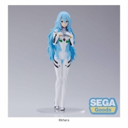 Evangelion: 3.0+1.0 Thrice Upon a Time Statue PVC SPM Rei Ayanami Long Hair Ver. 21 cm