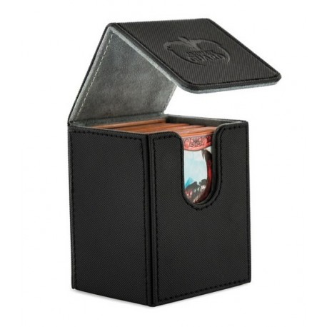 ULTIMATE GUARD FLIP DECK CASE 100+ STANDARD SIZE XENOSKIN BLACK