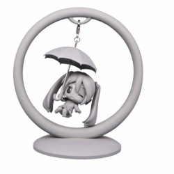 Piglet Miku Trapeze Statue PVC Piglet Statue 12 cm