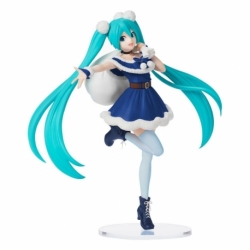 Hatsune Miku Statue PVC SPM Christmas 2020 Blue 22 cm