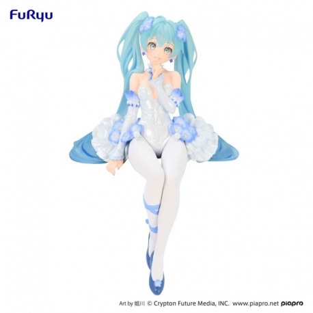 Hatsune Miku Estatua PVC Noodle Stopper Miku Flower Fairy Nemophila 15 cm