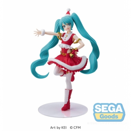 Hatsune Miku Statue Lighting PVC Hatsune Miku Christmas 2023 20 cm