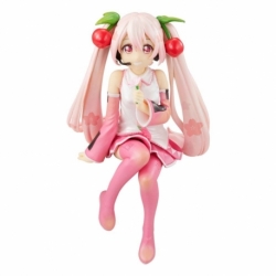 Hatsune Miku Statue PVC Noodle Stopper Sakura Miku 2022 Pearl Color 13 cm