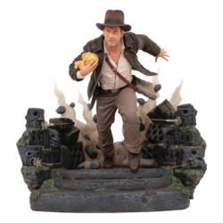 Indiana Jones: In Search of the Lost Ark Deluxe Gallery Statue PVC Escape with Idol 25 cm
