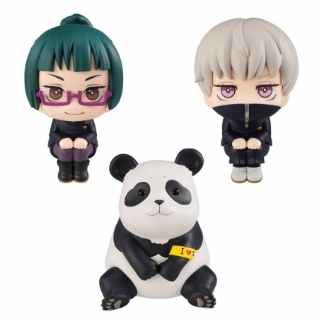 Jujutsu Kaisen Estatuas PVC Look Up Maki & Toge & Panda Limited Ver. 11 cm