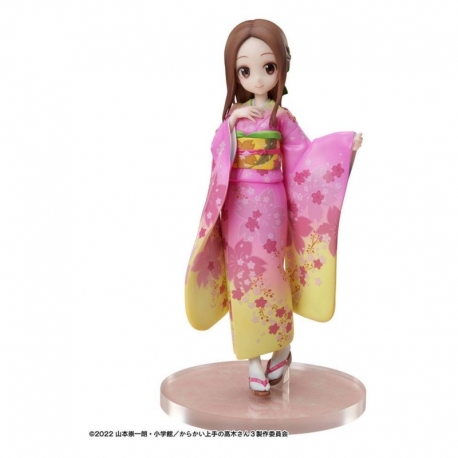 Karakai Jozu No Takagi-san Statue PVC 1/7 Takagi-san Sakura Kimono Ver. 22 cm