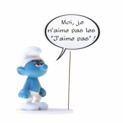 Los Pitufos Estatua Collectoys Comics Speech Pitufo Gruñón 22 cm *Edición Francesa*
