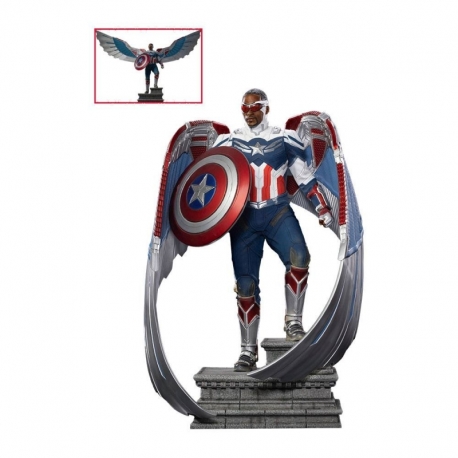 The Falcon and the Winter Soldier Estatua Legacy Replica 1/4 Captain America Sam Wilson (Complete)