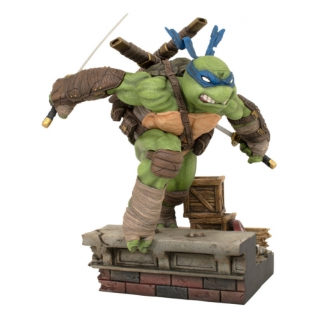 Tortugas Ninja Gallery Estatua Leonardo 23 cm