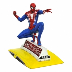 Spider-Man 2018 Marvel Video Game Gallery Estatua Spider-Man on Taxi 23 cm