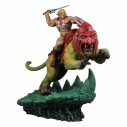 Masters of the Universe Estatua He-Man and Battle Cat Classic Deluxe 59 cm