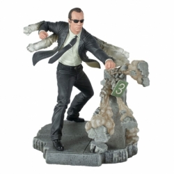 The Matrix Gallery Estatua Agent Smith 25 cm