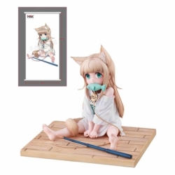 My Cat Is a Kawaii Girl Statue PVC 1/6 Kinako Sitting Fish Ver. Deluxe Version 14 cm