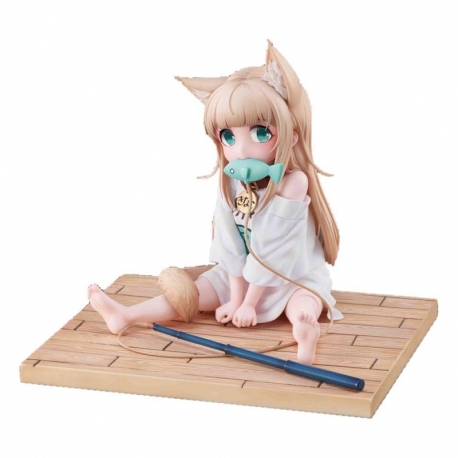 My Cat Is a Kawaii Girl Estatua PVC 1/6 Kinako Sitting Fish Ver. 14 cm