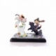 Okamiden Estatua Chibiterasu vs. Dark Chibiterasu & Possessed Kuni 33 cm