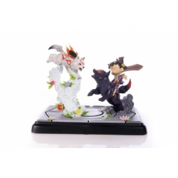 Okamiden Estatua Chibiterasu vs. Dark Chibiterasu & Possessed Kuni 33 cm