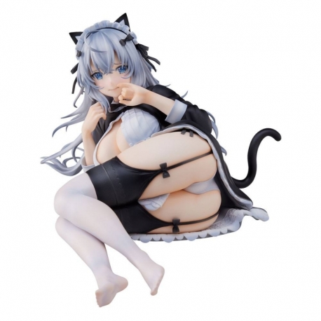 Original Character PVC Statue Komashiro Illustration Meido Nyanko 12 cm