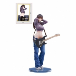 Original Character Statue PVC 1/7 Guitar Girl Illustrated by Hitomio16 Deluxe Ver. 25 cm