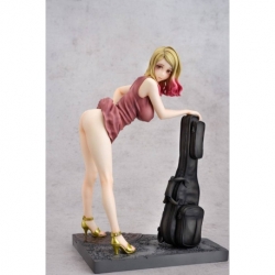Original Character Statue PVC 1/6 Guitar Girl Benkyo Tamaoki Design 24 cm
