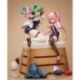 Poyoyon Rock Artwork Collection PVC Estatua PVC 1/5.5 Midori & Pink Sukumizu 28 cm