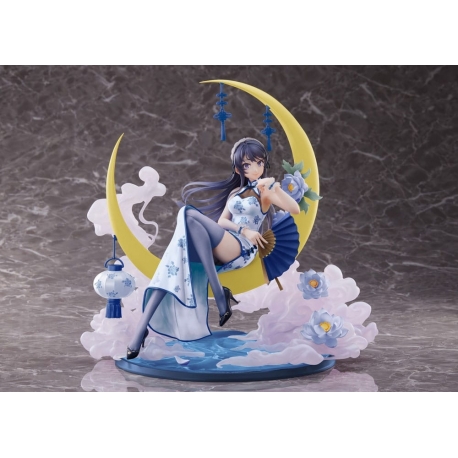 Rascal Does Not Dream of Bunny Girl Senpai Estatua PVC 1/7 Mai Sakurajima White Mandarin Dress Ver. 25 cm