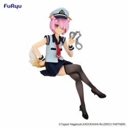 Re:Zero Starting Life in Another World Noodle Stopper Estatua PVC Ram Police Officer Cap with Dog Ears 16 cm