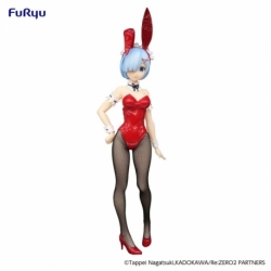 Re:Zero Estatua PVC BiCute Bunnies Rem Red Color ver. 29 cm