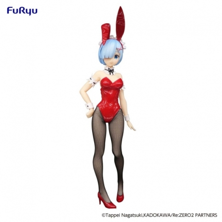 Re:Zero Estatua PVC BiCute Bunnies Rem Red Color ver. 29 cm