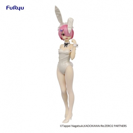 Re:Zero - Starting Life in Another World Estatua PVC BiCute Bunnies Ram White Pearl Color Ver. 30 cm