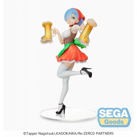 Re:Zero Starting Life in Another World Estatua PVC SPM Rem Oktoberfest Ver. (re-run) 21 cm
