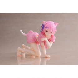 Re:Zero Estatua PVC Desktop Cute Figure Ram Cat Roomwear Ver. 13 cm