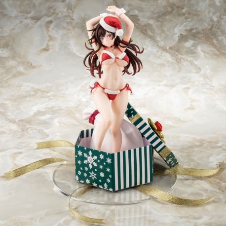 Rent-A-Girlfriend PVC Statue 1/6 Mizuhara Chizuru Santa Bikini by Fuwamoko 2nd Xmas 26 cm