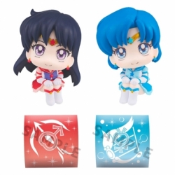 Sailor Moon Cosmos Estatuas PVC Look Up Eternal Sailor Mercury & Eternal Sailor Mars Set 11 cm