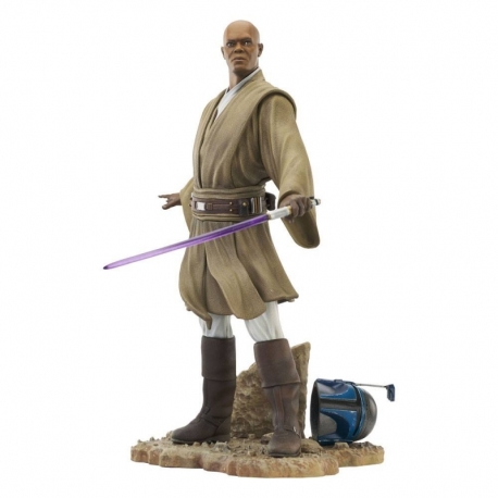 Star Wars Episode II Estatua Premier Collection Mace Windu 28 cm