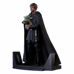 Star Wars: The Mandalorian Estatua Premier Collection 1/7 Luke Skywalker & Grogu 25 cm