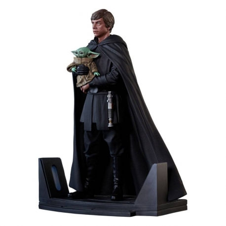 Star Wars: The Mandalorian Statue Premier Collection 1/7 Luke Skywalker & Grogu 25 cm